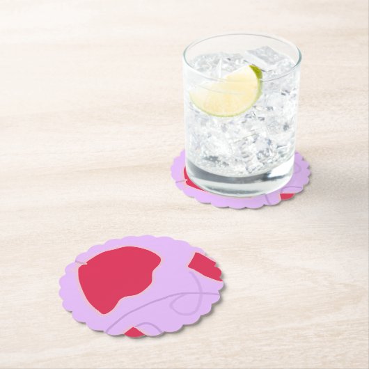 Fettfarbiger botanischer Untersetzer (Vor Ort)