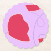 Fettfarbiger botanischer Untersetzer (Vorderseite)