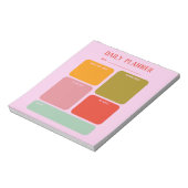 Fettfarbiger Tagesplaner Notizblock (Rotiert)