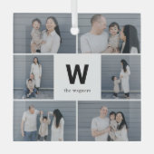 Fettfarbiges, bearbeitbares Foto Ornament Aus Glas (Vorderseite)