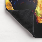 Fettfarbiges Elefantenkopfportrait Personalisiert Mousepad (Ecke)