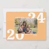 Fettfarbiges Foto Feiertagskarte (Vorderseite)