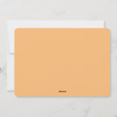 Fettfarbiges Foto Feiertagskarte (Rückseite)