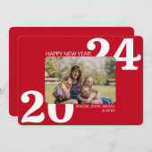 Fettfarbiges Foto Feiertagskarte (Vorne/Hinten)