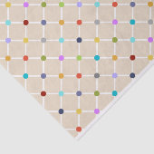 Fettfarbiges Polka Dot Print Tissue Paper Seidenpapier (Ausschnitt)