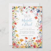 Fettfloral in einer Hochzeit Einladung (Vorderseite)