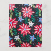 Fettflorale Anordnung Postkarte (Vorderseite)