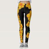 Fettflorale Leggings (Vorderseite)