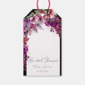 Fettflorales Brautparty Geschenkanhänger (Rückseite)