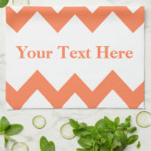 Fettformatiert, Zickzack mit anpassbarem Text Küchentuch (Gefaltet)