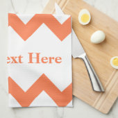 Fettformatiert, Zickzack mit anpassbarem Text Küchentuch (Viertel Falte)