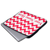 Fettformatiert Zickzack mit benutzerdefinierbarem Laptopschutzhülle (Vorne Knopf)
