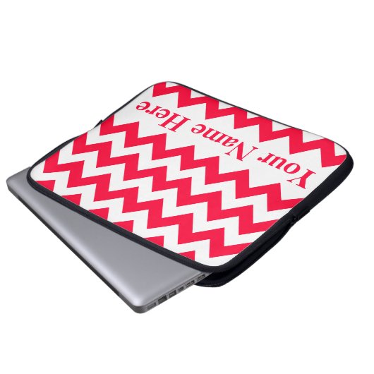 Fettformatiert Zickzack mit benutzerdefinierbarem Laptopschutzhülle (Vorne Knopf)