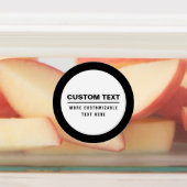 Fettformatierte, benutzerdefinierbare Textvorlage Etiketten (Befestigt)