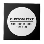 Fettformatierte, benutzerdefinierbare Textvorlage Fliese (Vorderseite)