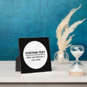 Fettformatierte, benutzerdefinierbare Textvorlage Fotoplatte (InSitu)