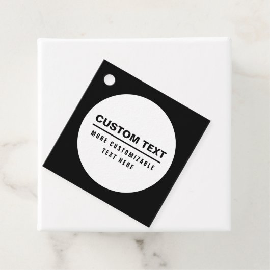 Fettformatierte, benutzerdefinierbare Textvorlage Geschenkanhänger (Beispiel)