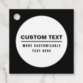 Fettformatierte, benutzerdefinierbare Textvorlage Geschenkanhänger (Vorderseite)