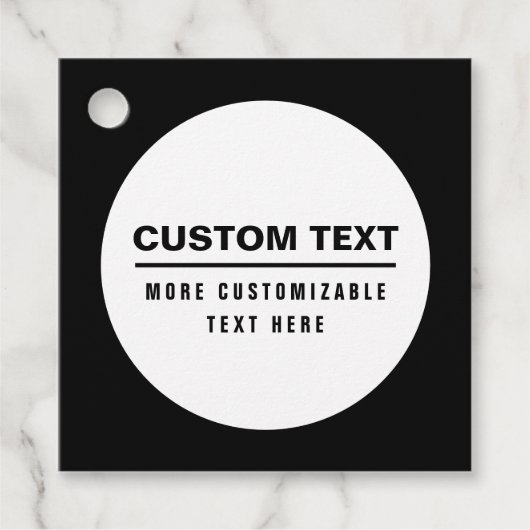 Fettformatierte, benutzerdefinierbare Textvorlage Geschenkanhänger (Vorderseite)