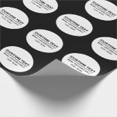 Fettformatierte, benutzerdefinierbare Textvorlage Geschenkpapier (Ecke)