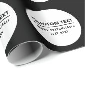 Fettformatierte, benutzerdefinierbare Textvorlage Geschenkpapier (Rolleneckpunkt)