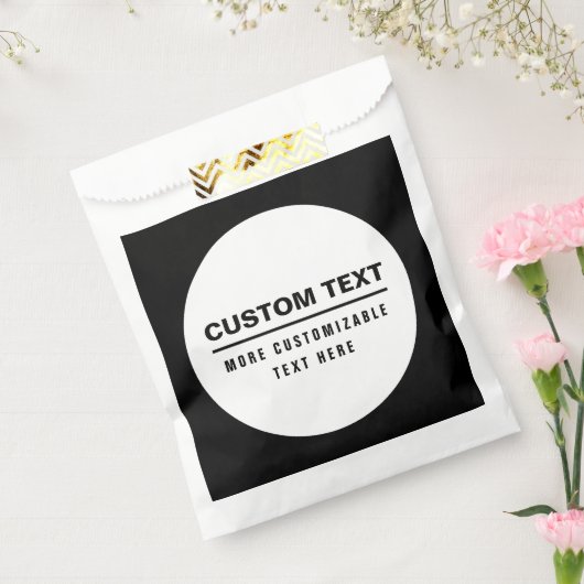 Fettformatierte, benutzerdefinierbare Textvorlage Geschenktütchen (Versiegelt)