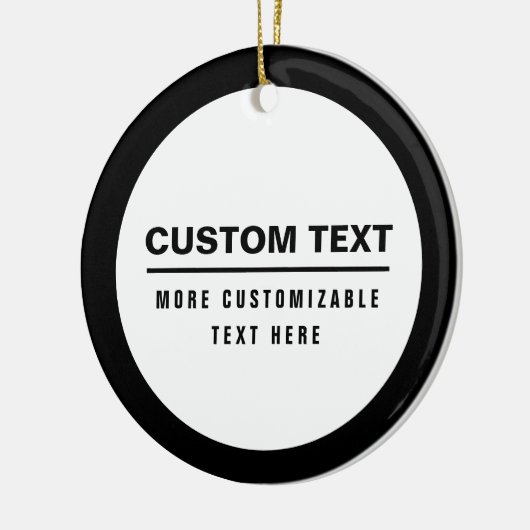 Fettformatierte, benutzerdefinierbare Textvorlage Keramik Ornament (Links)