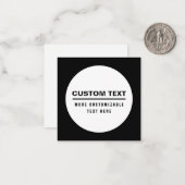 Fettformatierte, benutzerdefinierbare Textvorlage Mitteilungskarte (Vorderseite/Rückseite Beispiel)