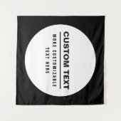 Fettformatierte, benutzerdefinierbare Textvorlage Wandteppich (Vorderseite (Horizontal))