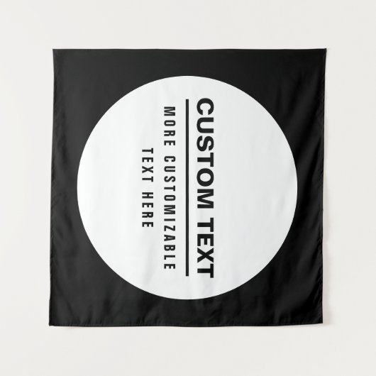 Fettformatierte, benutzerdefinierbare Textvorlage Wandteppich (Vorderseite (Horizontal))