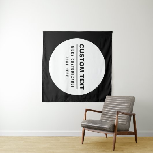 Fettformatierte, benutzerdefinierbare Textvorlage Wandteppich (Beispiel (Horizontal))