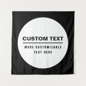 Fettformatierte, benutzerdefinierbare Textvorlage Wandteppich (Vorderseite)