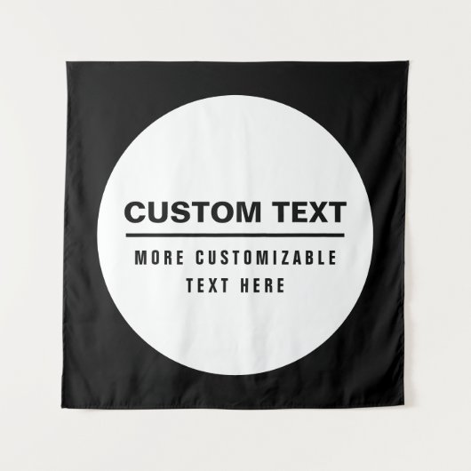 Fettformatierte, benutzerdefinierbare Textvorlage Wandteppich (Vorderseite)