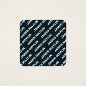 Fettformatierter bearbeitbarer Name | Einfach Schw (Vorderseite)