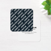 Fettformatierter bearbeitbarer Name | Einfach Schw (Schreibtisch)