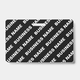 Fettformatierter bearbeitbarer Name | Einfach Schw Ausweis