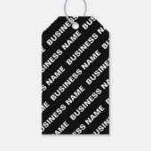 Fettformatierter bearbeitbarer Name | Einfach Schw Geschenkanhänger (Vorderseite)