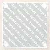 Fettformatierter bearbeitbarer Name | Einfach Schw Glasuntersetzer (Rückseite)