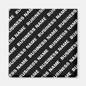 Fettformatierter bearbeitbarer Name | Einfach Schw Magnet (Vorne)