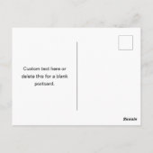 Fettformatierter bearbeitbarer Name | Einfach Schw Postkarte (Rückseite)