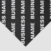 Fettformatierter bearbeitbarer Name | Einfach Schw Seidenpapier (Ausschnitt)