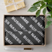 Fettformatierter bearbeitbarer Name | Einfach Schw Seidenpapier (Geschenk)