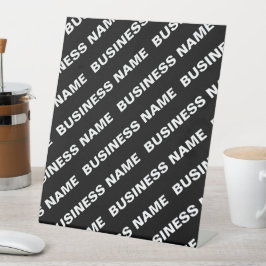 Fettformatierter bearbeitbarer Name | Einfach Schw Sockelschild