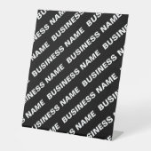 Fettformatierter bearbeitbarer Name | Einfach Schw Sockelschild (Vorderseite)