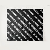 Fettformatierter bearbeitbarer Name | Einfach Schw Wandteppich (Vorderseite (Horizontal))