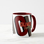 Fettformatierter Name mit Shadow Tasse (VorderseiteRechts)