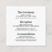 Fettformatierter Seitentext Schwarz-weiße Vierecka Begleitkarte (Rückseite)