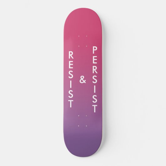 Fettformatierter Text rosa bis lila Gradient erhal Skateboard (Vorderseite)