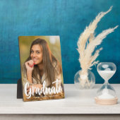 Fettformatiertes Foto Weißes Skript-Overlay Fotoplatte (Seite)