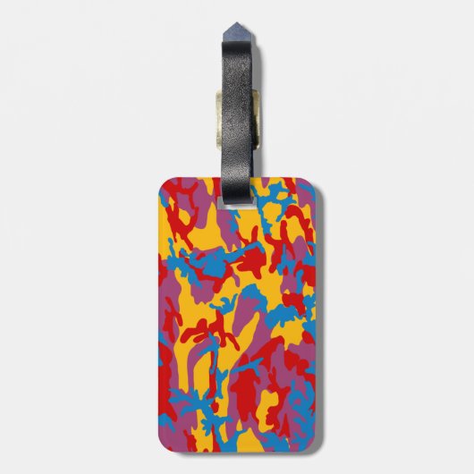 Fettformatierung der Camouflage Gepäckanhänger (Rückseite vertikal)